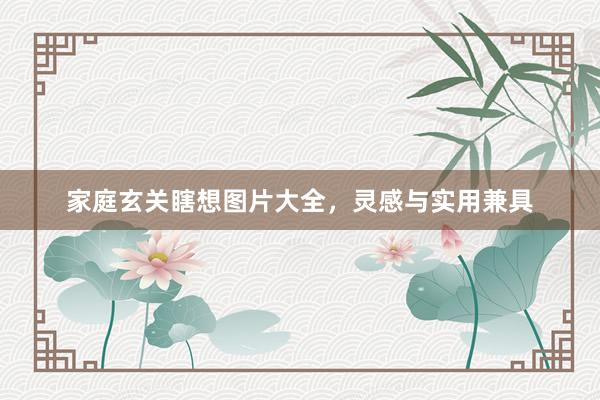 家庭玄关瞎想图片大全，灵感与实用兼具